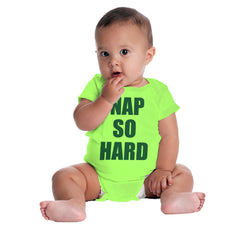 Nap So Hard Romper Bodysuit-Direct To Garment Print-Brisco Baby