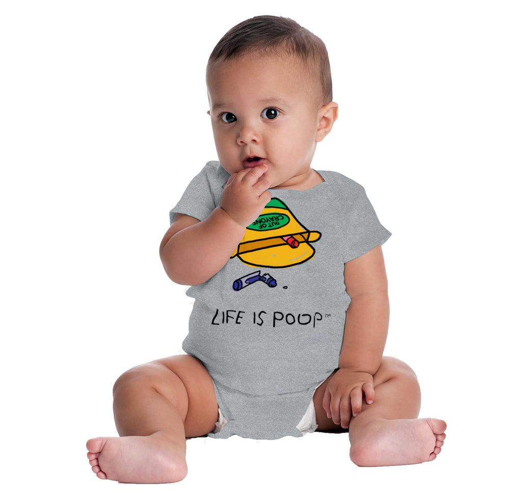 Out of Crayons Romper Bodysuit-Direct To Garment Print-Brisco Baby