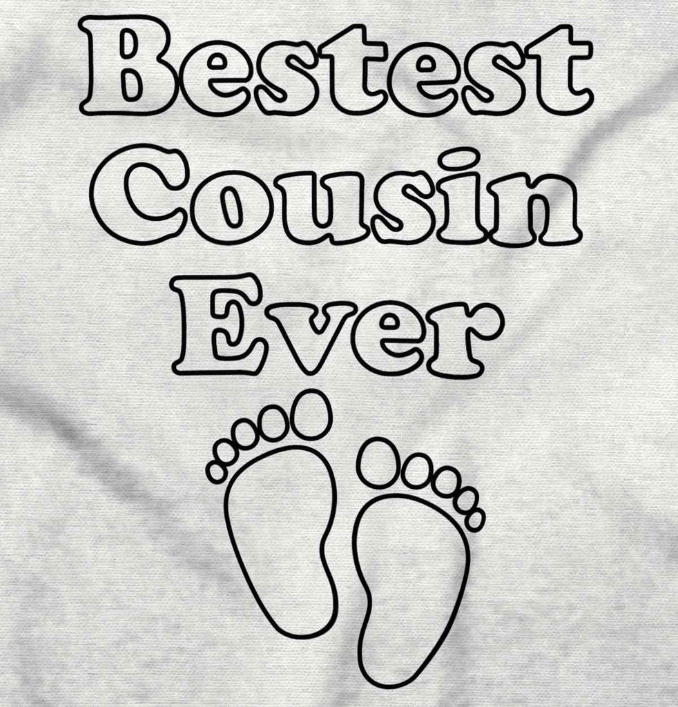 Bestest Cousin Ever Romper Bodysuit-Direct To Garment Print-Brisco Baby