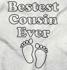 Bestest Cousin Ever Romper Bodysuit-Direct To Garment Print-Brisco Baby