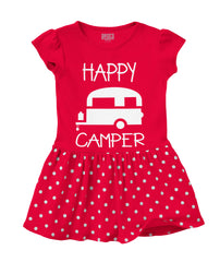 Happy Camper Baby Polka Dot Skirt Dress-Direct To Garment Print-Brisco Baby