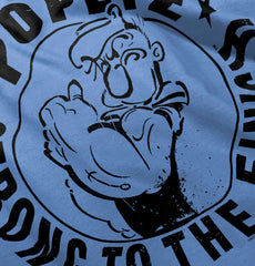 Popeye To The Finish Toddler Baseball-Direct To Garment Print-Brisco Baby