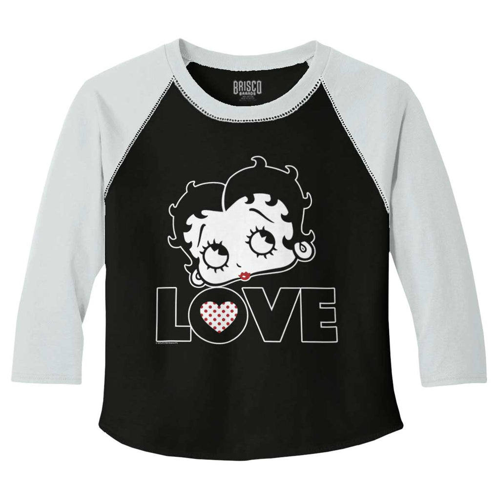 Love Betty Toddler Baseball-Direct To Garment Print-Brisco Baby
