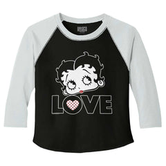 Love Betty Toddler Baseball-Direct To Garment Print-Brisco Baby