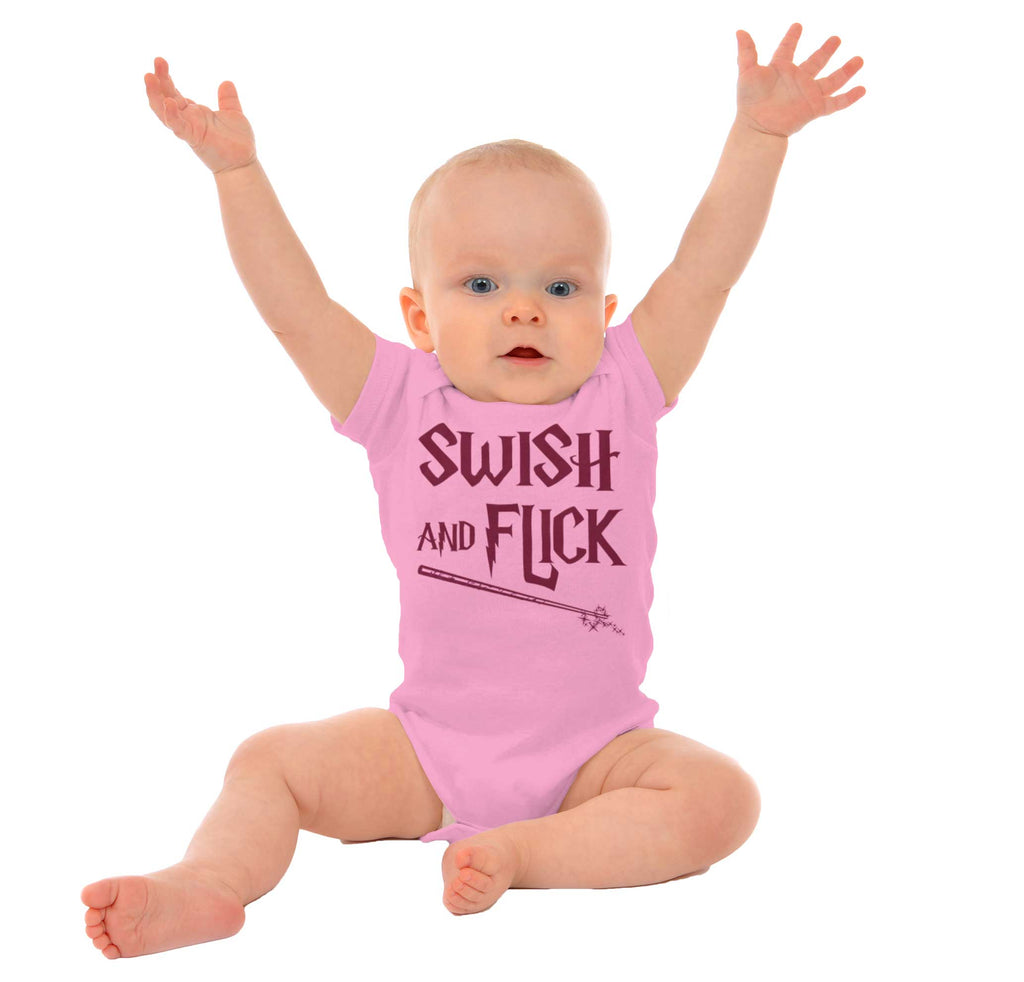 Swish And Flick Romper Bodysuit-Direct To Garment Print-Brisco Baby