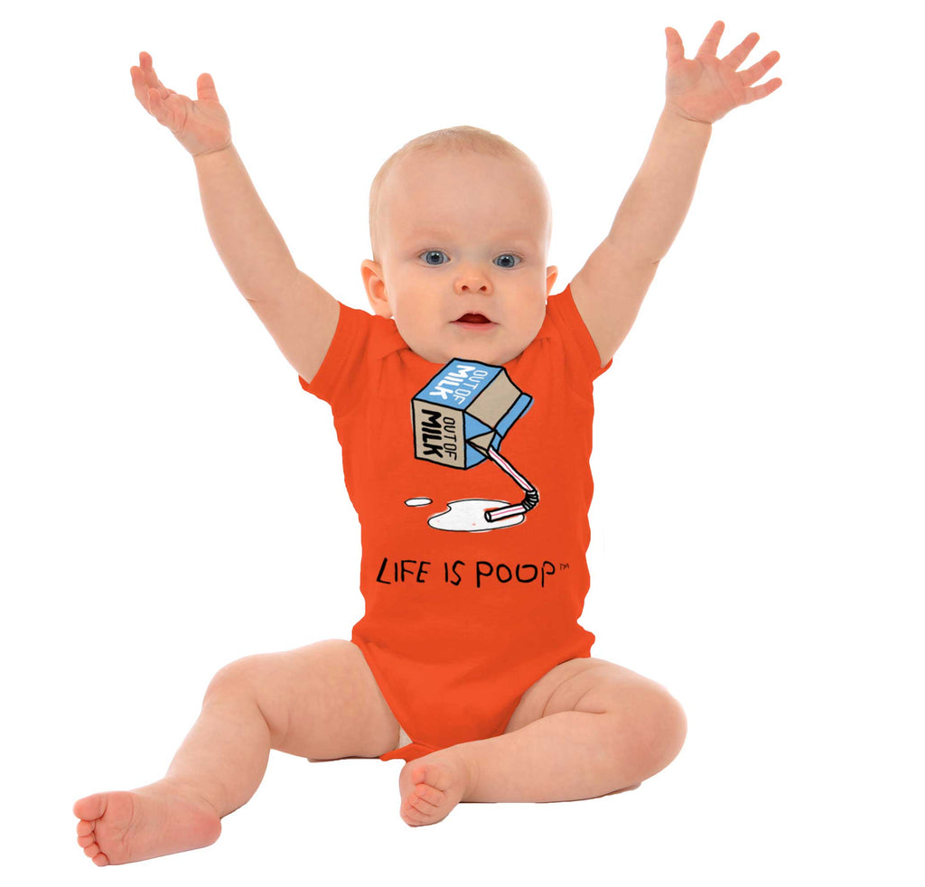 Out of Milk Romper Bodysuit-Direct To Garment Print-Brisco Baby