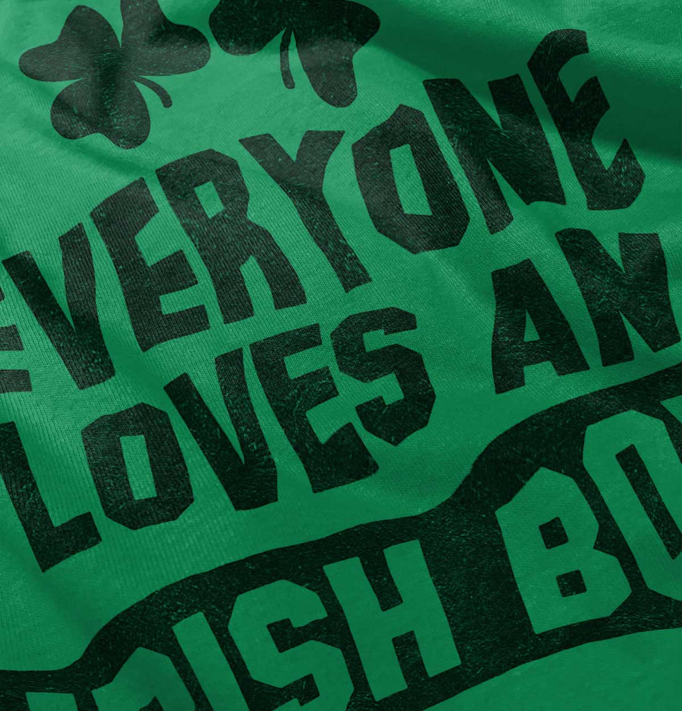 Loves Irish Boy Romper Bodysuit-Direct To Garment Print-Brisco Baby