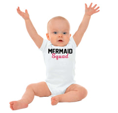 Mermaid Squad Romper Bodysuit-Direct To Garment Print-Brisco Baby