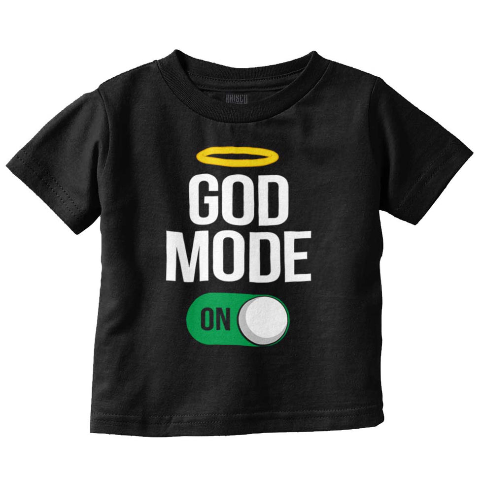 God Mode On Infant Toddler T Shirt-Direct To Garment Print-Brisco Baby