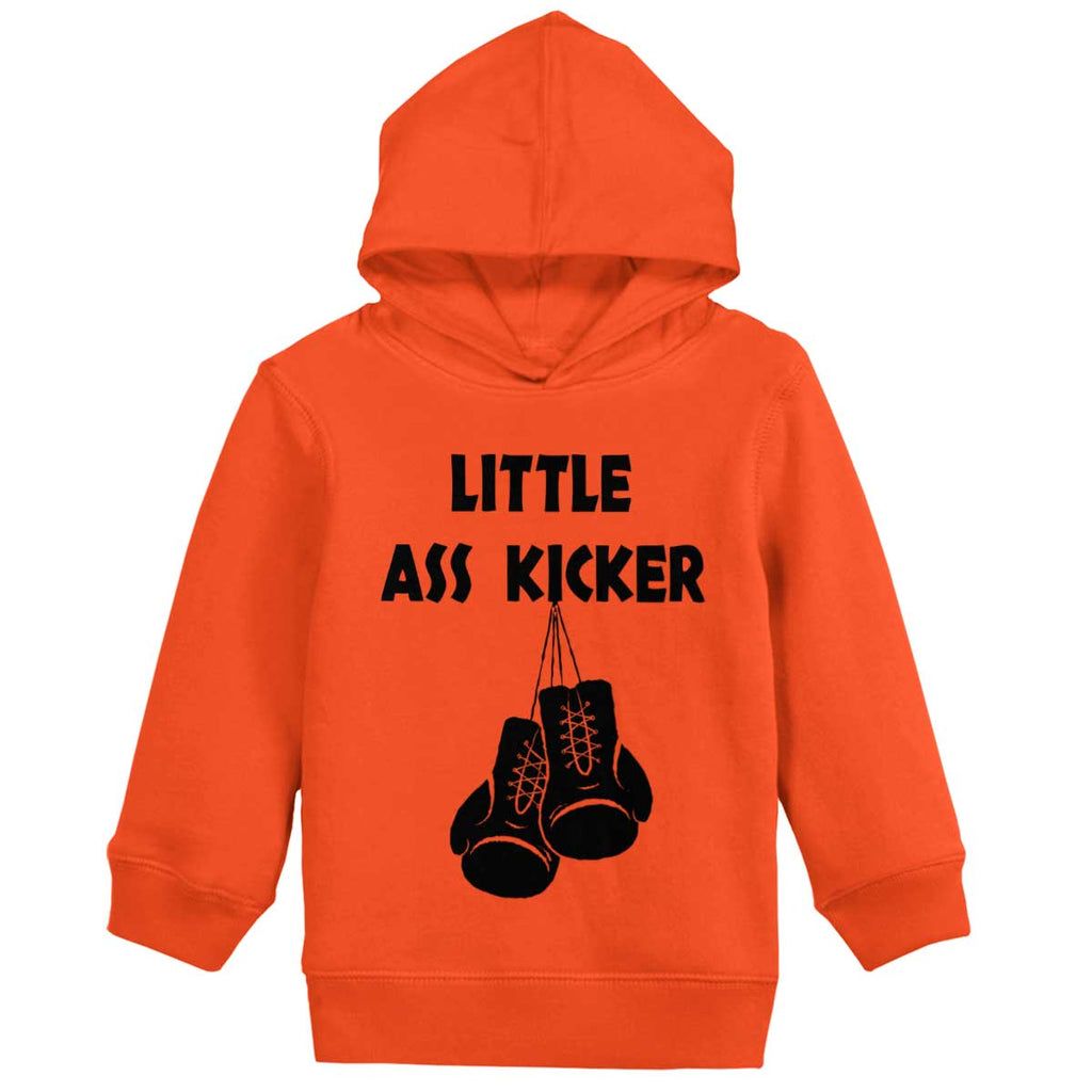 Little Ass Kicker Toddler Pullover Hoodie-Direct To Garment Print-Brisco Baby