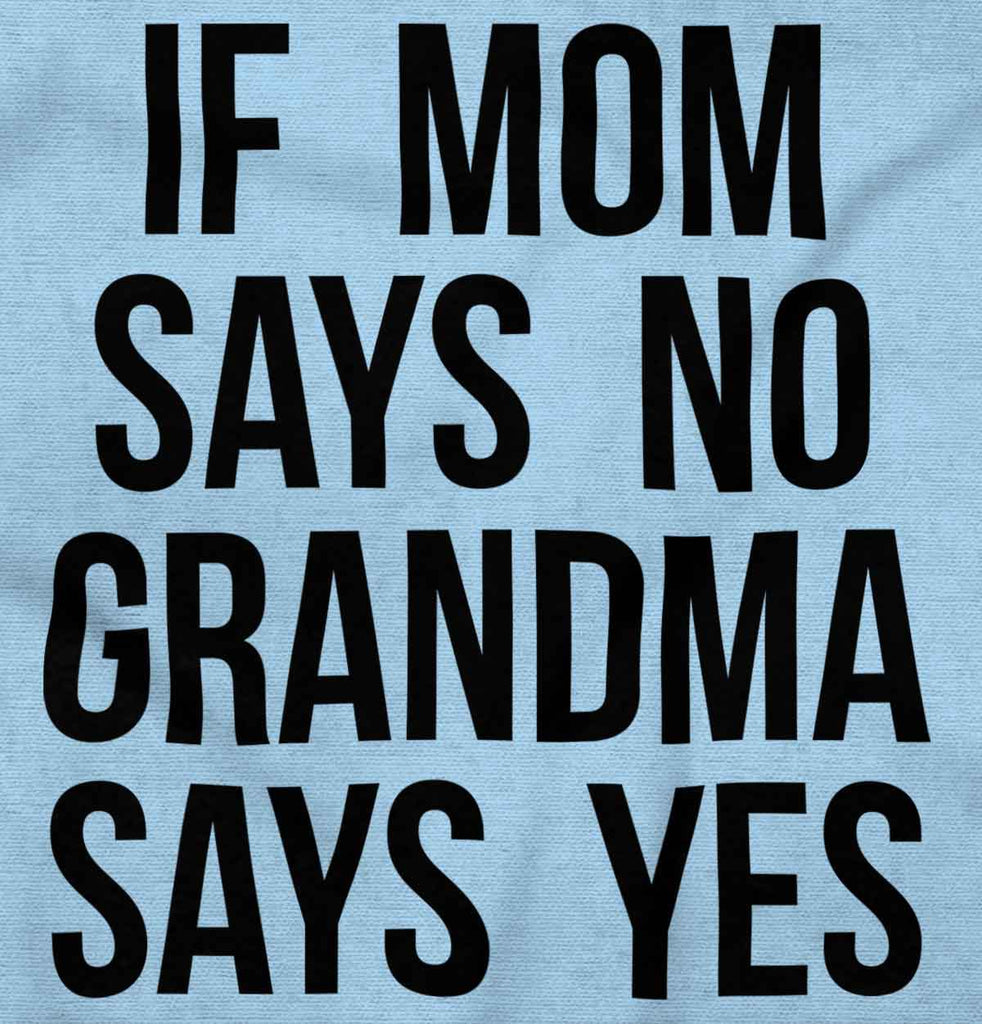 Grandma Says Yes Infant Toddler T Shirt-Direct To Garment Print-Brisco Baby