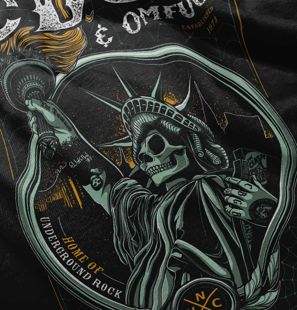 Statue of CBGB Infant Baby Bib-Direct To Garment Print-Brisco Baby