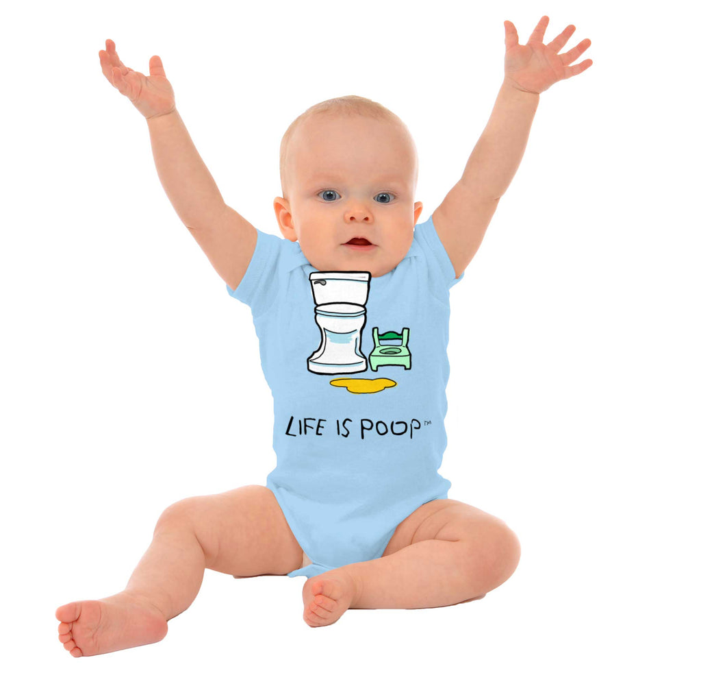 Potty Train Romper Bodysuit-Direct To Garment Print-Brisco Baby