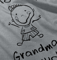 Love My Grandma Solid Baby Pajama Top-Direct To Garment Print-Brisco Baby