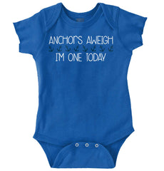 Anchors Aweigh Romper Bodysuit-Direct To Garment Print-Brisco Baby