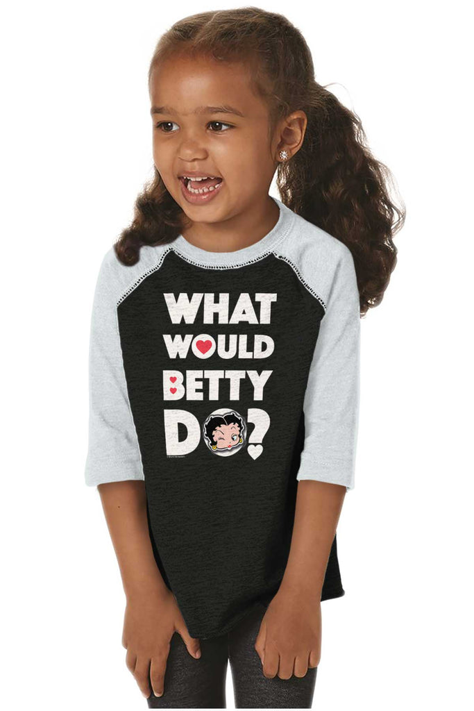 What Would Betty Do Toddler Baseball-Direct To Garment Print-Brisco Baby