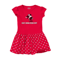 Imma Head Out Baby Polka Dot Skirt Dress-Direct To Garment Print-Brisco Baby