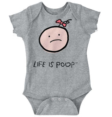 Girl Logo Romper Bodysuit-Direct To Garment Print-Brisco Baby