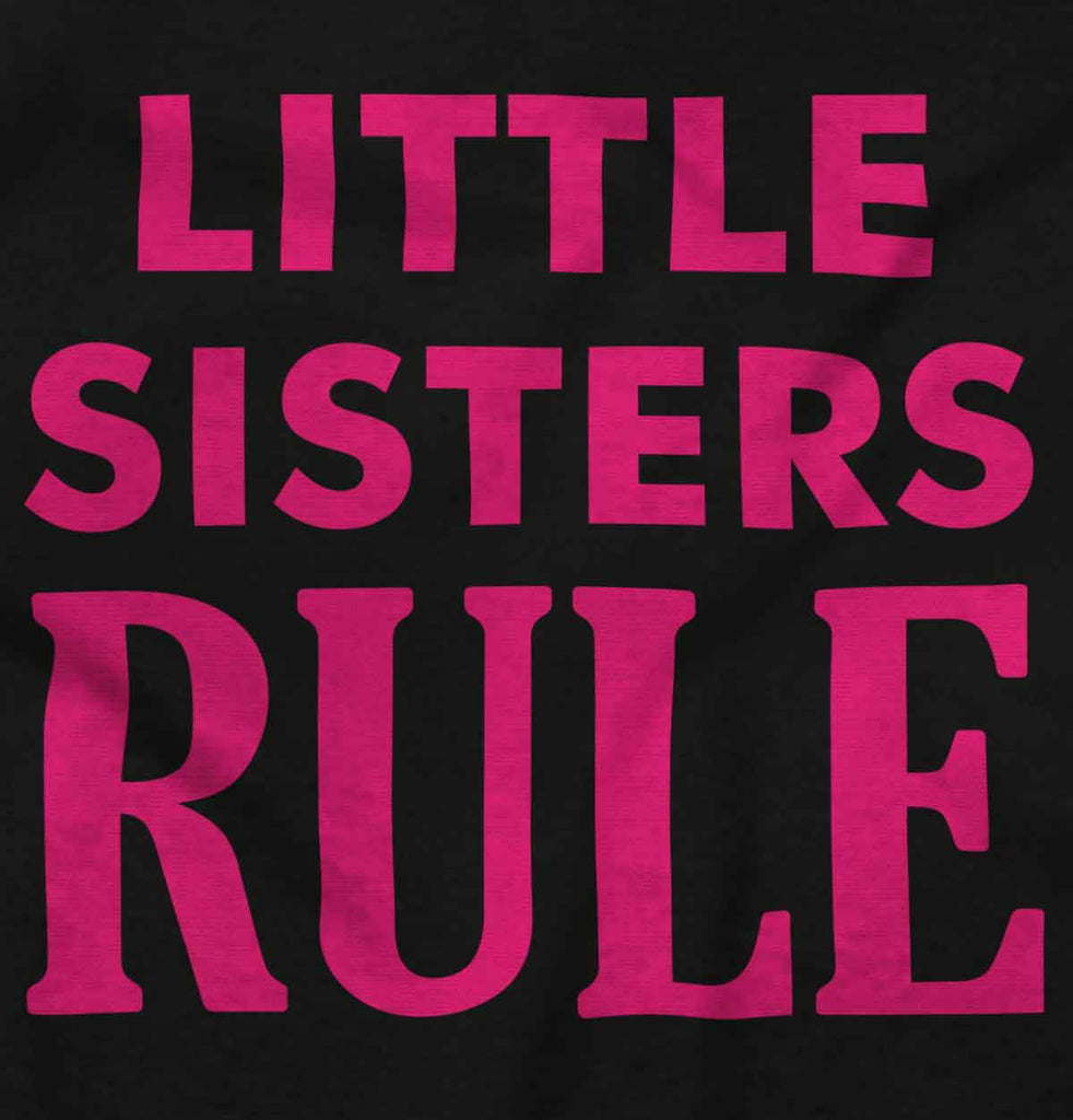 Little Sisters Rule Romper Bodysuit-Direct To Garment Print-Brisco Baby