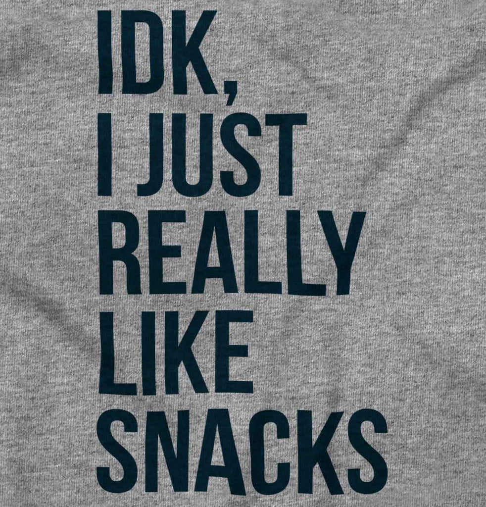 Really Like Snacks Raglan Romper Bodysuit-Direct To Garment Print-Brisco Baby