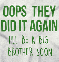 Oops They Did It Again Big Brother Romper Bodysuit-Direct To Garment Print-Brisco Baby