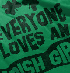 Loves Irish Girl Romper Bodysuit-Direct To Garment Print-Brisco Baby