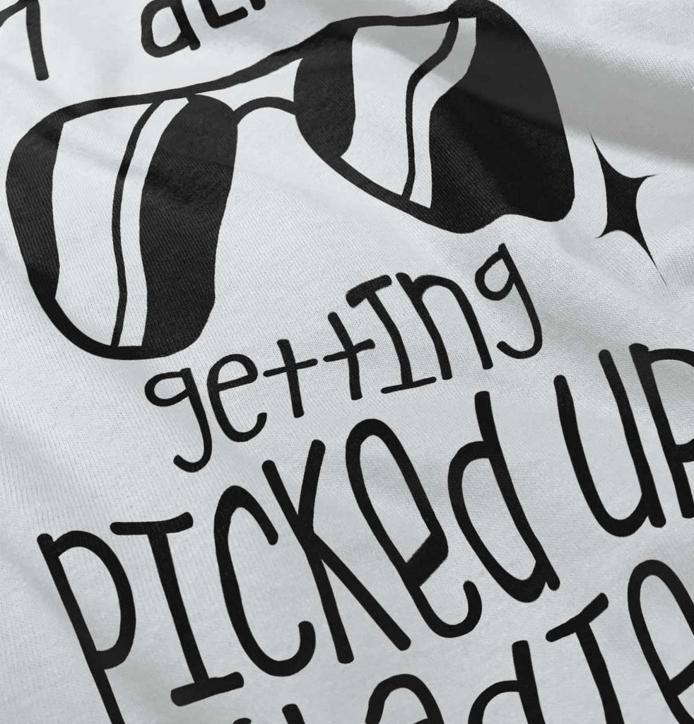 Picked Up By Ladies Infant Baby Bib-Direct To Garment Print-Brisco Baby