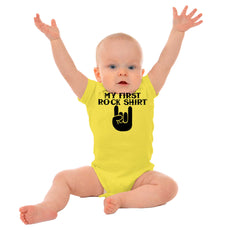 Rock Shirt Romper Bodysuit-Direct To Garment Print-Brisco Baby