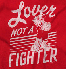 Lover Not A Fighter Infant Toddler T Shirt-Direct To Garment Print-Brisco Baby