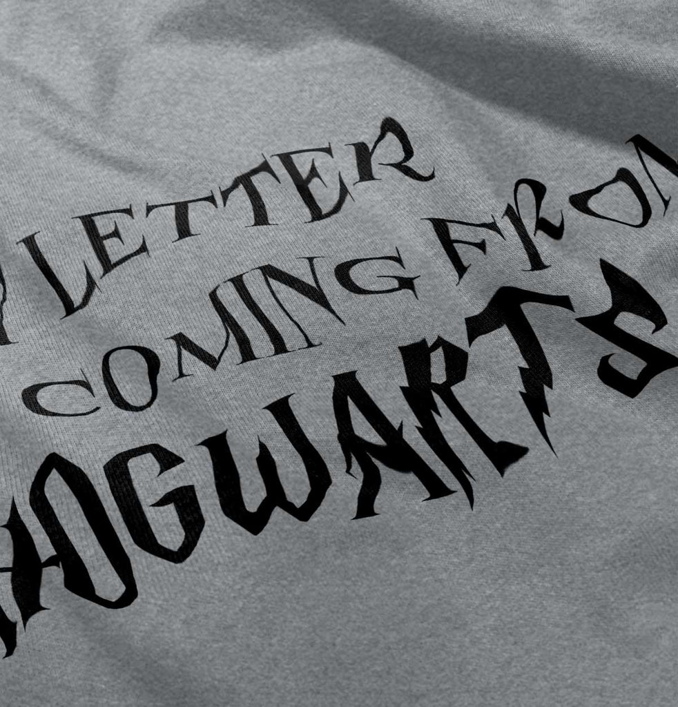 Letter Coming Hogwarts Infant Toddler T Shirt-Direct To Garment Print-Brisco Baby