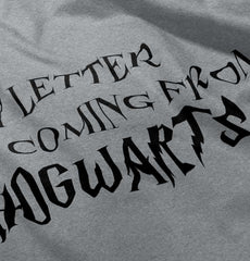 Letter Coming Hogwarts Infant Toddler T Shirt-Direct To Garment Print-Brisco Baby