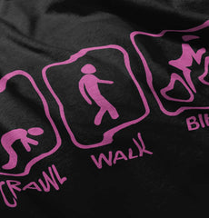 Crawl Walk Bike Solid Baby Infant Dress-Direct To Garment Print-Brisco Baby