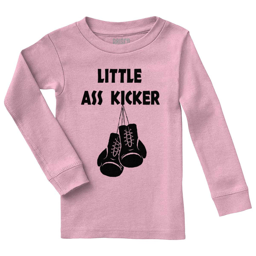 Little Ass Kicker Solid Baby Pajama Top-Direct To Garment Print-Brisco Baby