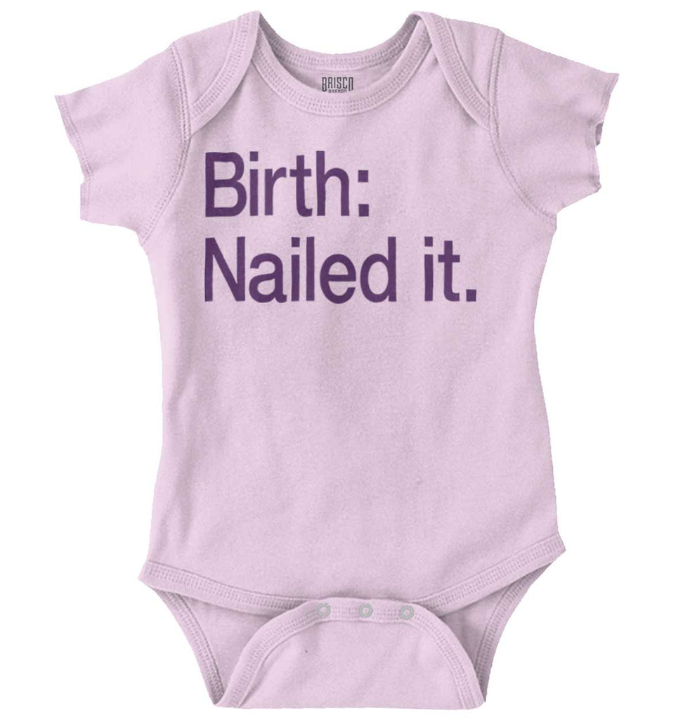 Nailed It Romper Bodysuit-Direct To Garment Print-Brisco Baby