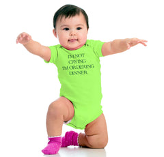 I'm Not Crying Romper Bodysuit-Direct To Garment Print-Brisco Baby