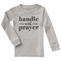 Handle With Prayer Solid Baby Pajama Top-Direct To Garment Print-Brisco Baby