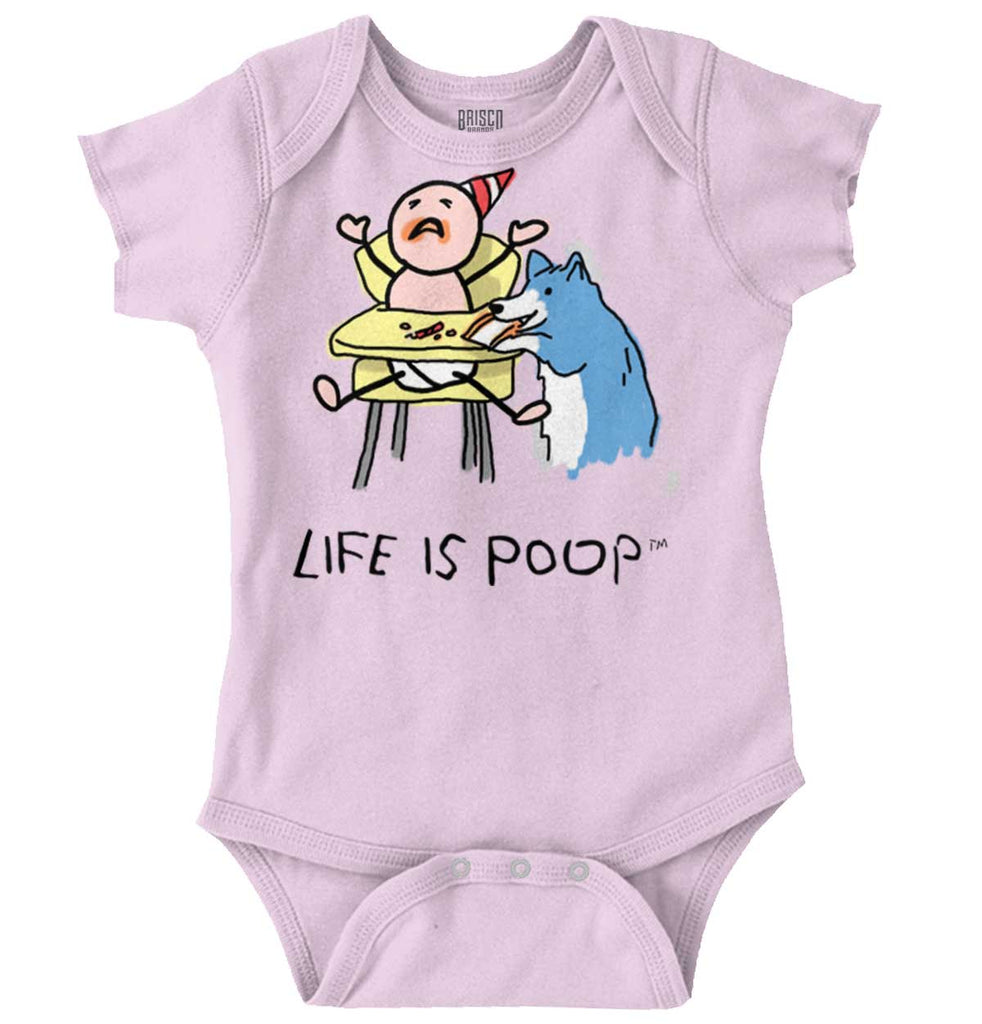 Dog Baby Food Romper Bodysuit-Direct To Garment Print-Brisco Baby