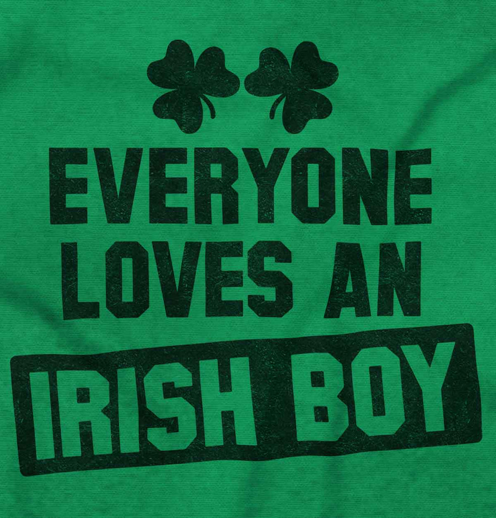 Loves Irish Boy Romper Bodysuit-Direct To Garment Print-Brisco Baby