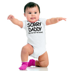 Sorry Daddy Romper Bodysuit-Direct To Garment Print-Brisco Baby