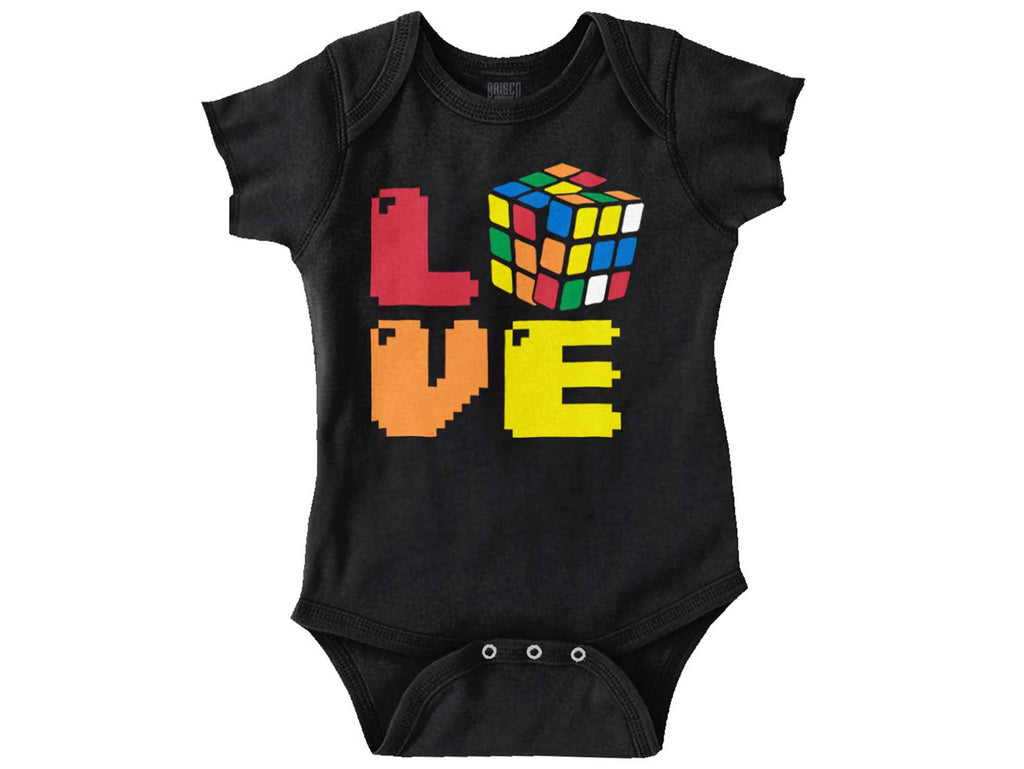 Rubik's Love Romper Bodysuit-Direct To Garment Print-Brisco Baby