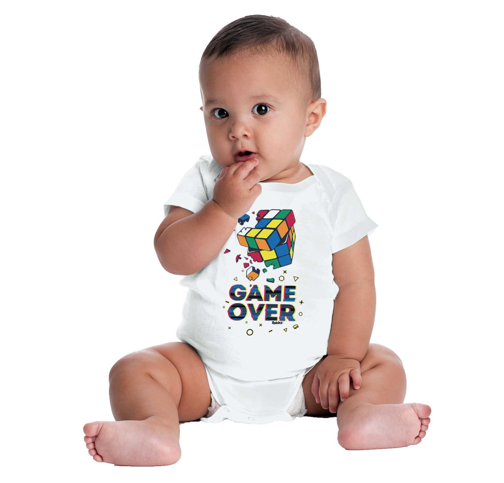 Game Over Romper Bodysuit-Direct To Garment Print-Brisco Baby