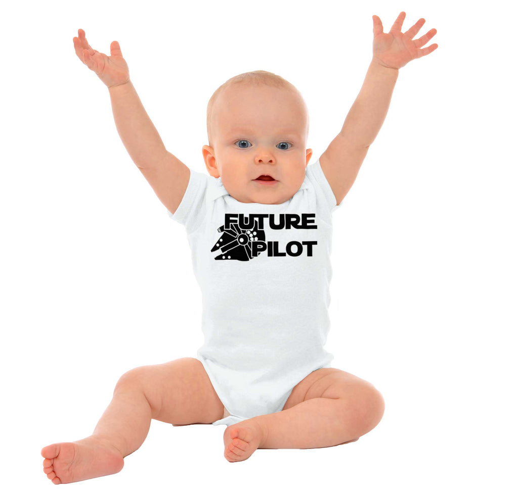 Future Pilot Romper Bodysuit-Direct To Garment Print-Brisco Baby