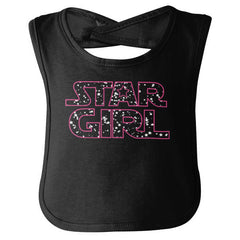 Star Girl Infant Baby Bib-Direct To Garment Print-Brisco Baby