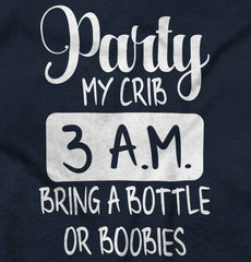 Party At My Crib Infant Toddler T Shirt-Direct To Garment Print-Brisco Baby