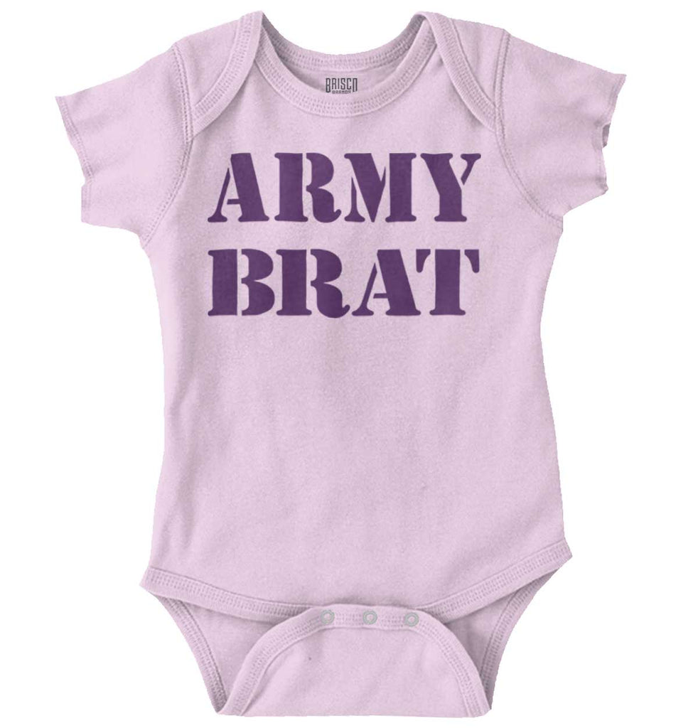 Army Brat Romper Bodysuit-Direct To Garment Print-Brisco Baby