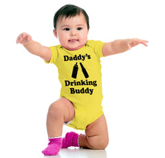 Drinking Buddy Romper Bodysuit-Direct To Garment Print-Brisco Baby
