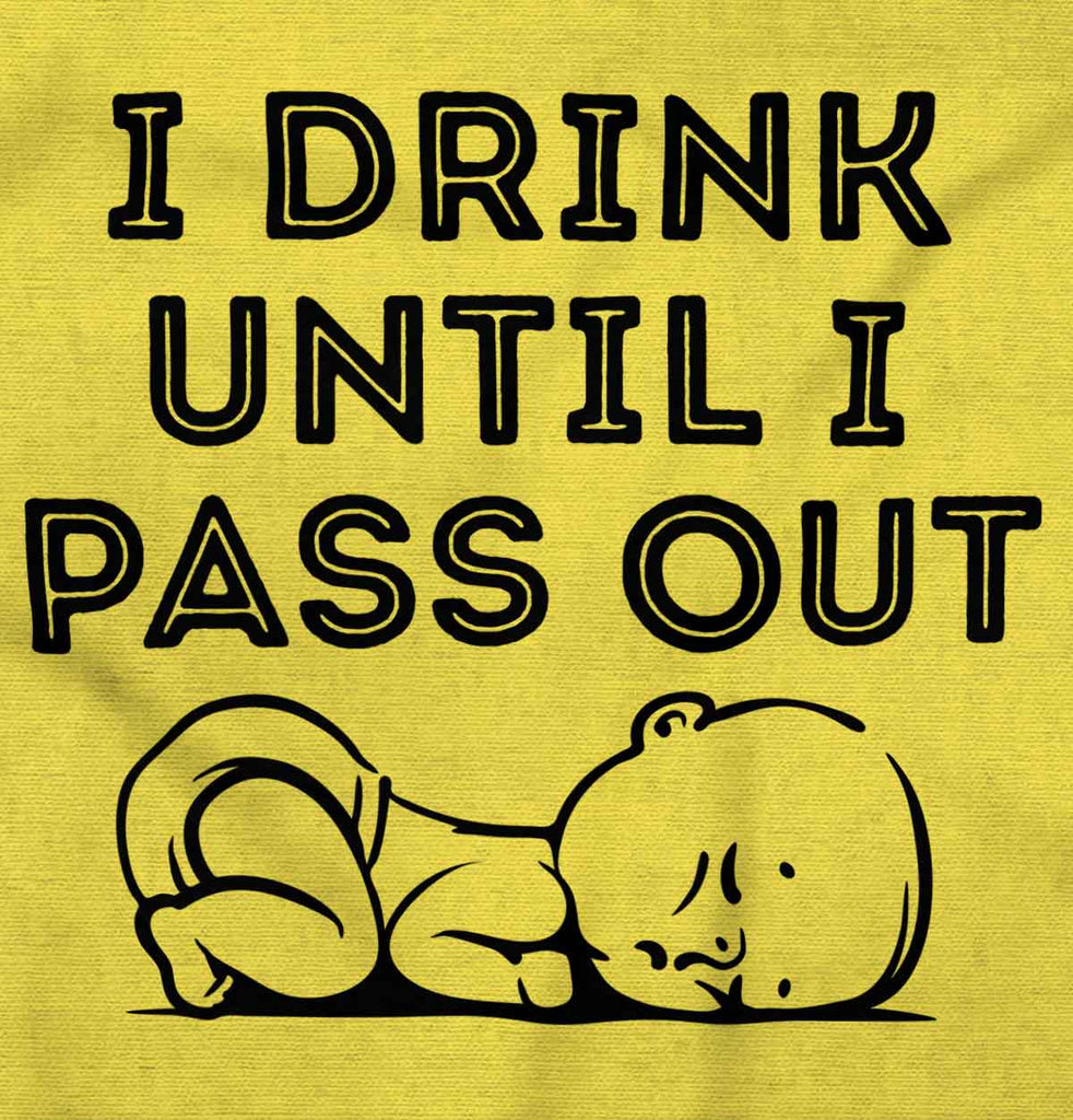 Until I Pass Out Romper Bodysuit-Direct To Garment Print-Brisco Baby