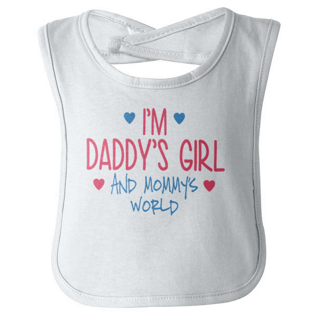 Daddy's Girl Infant Baby Bib-Direct To Garment Print-Brisco Baby