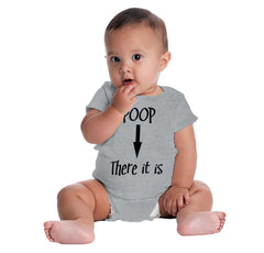 Poop There It Is Romper Bodysuit-Direct To Garment Print-Brisco Baby