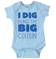 Dig Big Cousin Romper Bodysuit-Direct To Garment Print-Brisco Baby
